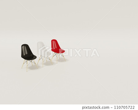 [3DCG] 水平背景伊姆斯貝殼餐椅 110705722