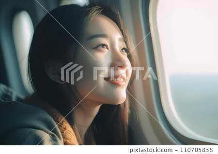 女子從飛機內部拆下窗戶 AI 生成 女子從飛機內部拆下窗戶 AI 生成 110705838