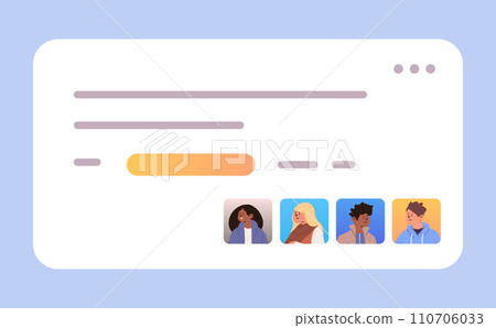 mix race students discussing during virtual meeting on online platform for communication and cooperation education day e-learning 110706033