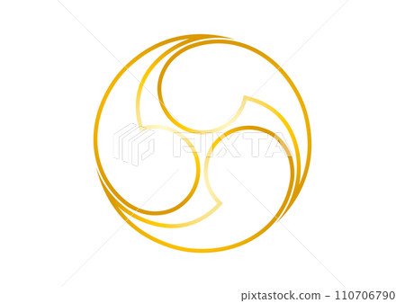 Shadow right three tomoe gold Shadow right three tomoe gold 110706790