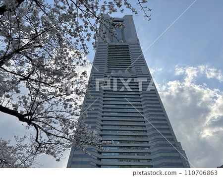 櫻花和地標塔 櫻花和地標塔 110706863