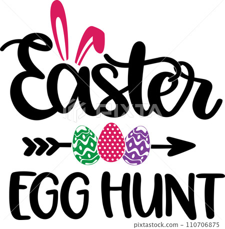 Easter Egg Hunt, Spring, Easter, Tulips Flower, Happy Easter Vector Illustration File Easter Egg Hunt, Spring, Easter, Tulips Flower, Happy Easter Vector Illustration File 110706875