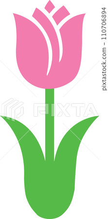 Spring, Easter, Tulips Flower, Happy Easter Vector Illustration File 110706894