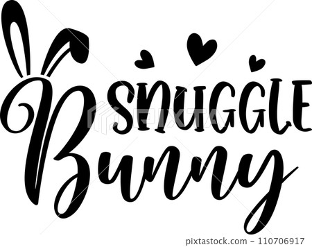 Snuggle Bunny Spring, Easter, Tulips Flower, Happy Easter Vector Illustration File Snuggle Bunny Spring, Easter, Tulips Flower, Happy Easter Vector Illustration File 110706917
