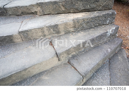 stone steps on an ancient road 110707018