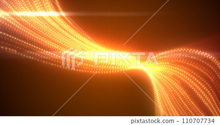 Abstract yellow orange glowing flying waves from lines energy magical background Abstract yellow orange glowing flying waves from lines energy magical background 110707734
