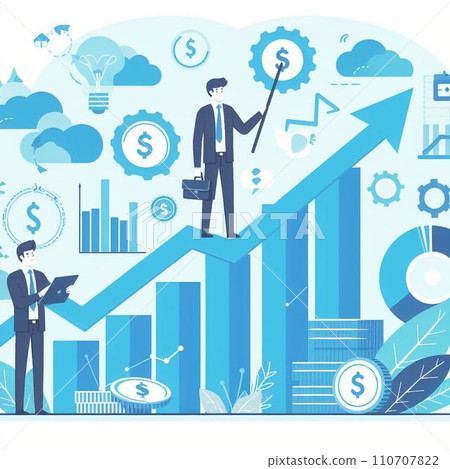 銷售、業績上升圖表說明 銷售、業績上升圖表說明 110707822