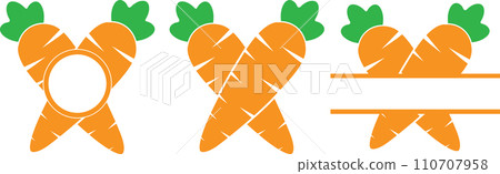 Easter Carrot, Carrot Split Name Frame Spring, Easter, Tulips Flower, Happy Easter Vector Illustration File Easter Carrot, Carrot Split Name Frame Spring, Easter, Tulips Flower, Happy Easter Vector Illustration File 110707958