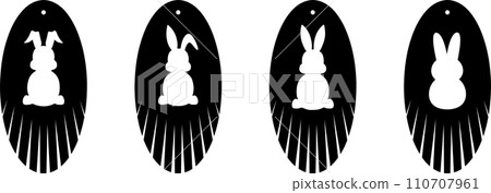 Easter Bunny Fringe Earrings, Easter, Tulips Flower, Happy Easter Vector Illustration File Easter Bunny Fringe Earrings, Easter, Tulips Flower, Happy Easter Vector Illustration File 110707961