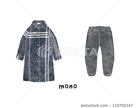 Illustration of shirt dress coordination Illustration of shirt dress coordination 110708347