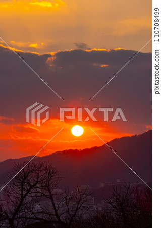 在黃昏的城市景觀 110708499