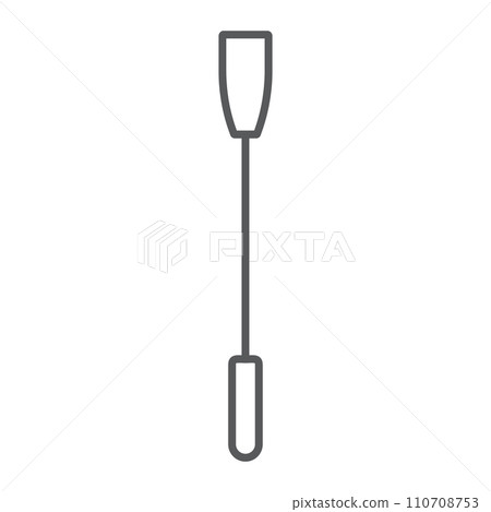 Horse whip thin line icon, sex toy and adult, sex whip sign, vector graphics, a linear pattern on a white background, eps 10. Horse whip thin line icon, sex toy and adult, sex whip sign, vector graphics, a linear pattern on a white background, eps 10. 110708753