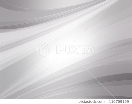 Shiny metallic wave abstract background material_silver gray 110709199
