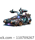 Magically moving Delorean 110709267