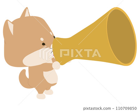 柴犬用擴音器說話 110709850