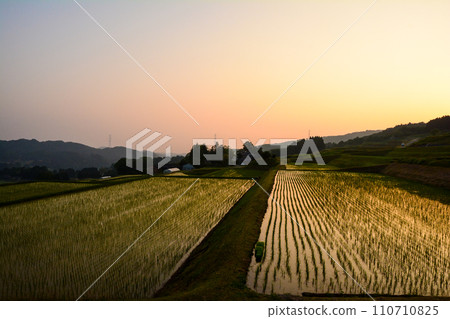 Rice fields facing the Sea of Japan in Wajima Rice fields facing the Sea of Japan in Wajima 110710825