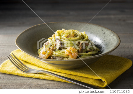 熱那亞配蝦子和蘑菇 110711085