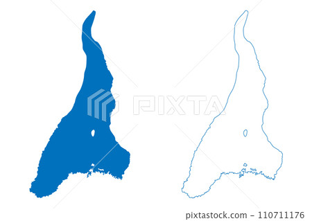 Lake Chiuta (Republic of Malawi, Mozambique) map vector illustration, scribble sketch Chiuta map Lake Chiuta (Republic of Malawi, Mozambique) map vector illustration, scribble sketch Chiuta map 110711176