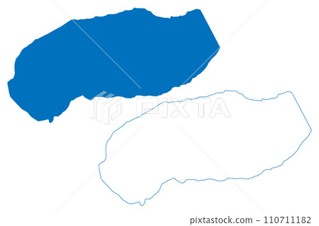 Leirvatnet Lake (Kingdom of Norway, Sweden) map vector illustration, scribble sketch Leirvatnet map 110711182