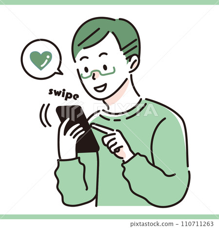 A man communicating with his wife on a smartphone 02 A man communicating with his wife on a smartphone 02 110711263