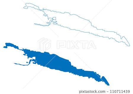 Ranseren Lake (Kingdom of Norway, Sweden) map vector illustration, scribble sketch Bije-Ransarn or Bijjie Raentsere map Ranseren Lake (Kingdom of Norway, Sweden) map vector illustration, scribble sketch Bije-Ransarn or Bijjie Raentsere map 110711439