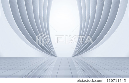 现代抽象建筑地面背景汽车广告场景图 110711545