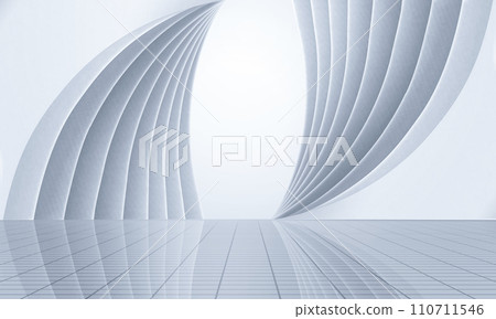 现代抽象建筑地面背景汽车广告场景图 110711546