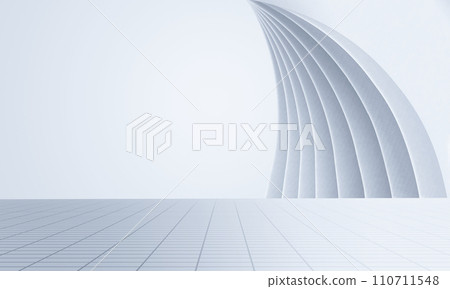 现代抽象建筑地面背景汽车广告场景图 110711548