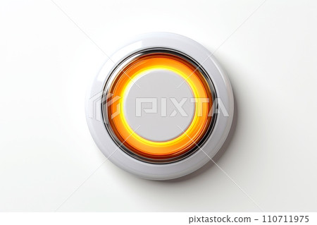 Abstract high tech button on white background, Generative AI Abstract high tech button on white background, Generative AI 110711975