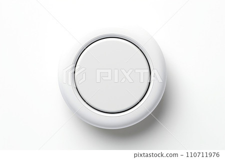 Abstract high tech button on white background, Generative AI Abstract high tech button on white background, Generative AI 110711976
