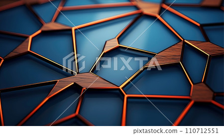 Wood marquetry wall parquet, abstract pattern background, Generative AI illustration Wood marquetry wall parquet, abstract pattern background, Generative AI illustration 110712551