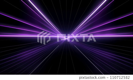 Abstract abstract neon glowing line, Technology background, Generative AI illustration 110712582
