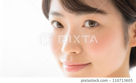 Beauty image of a young woman, woman staring 110713605