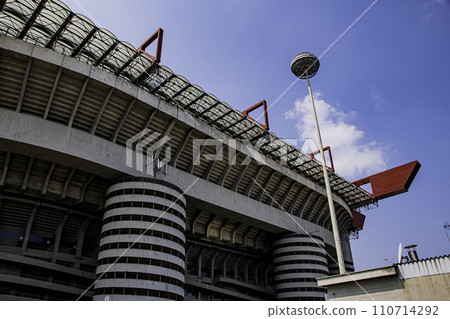 Scenery of San Siro stadium in Milan, the sacred place of football 110714292