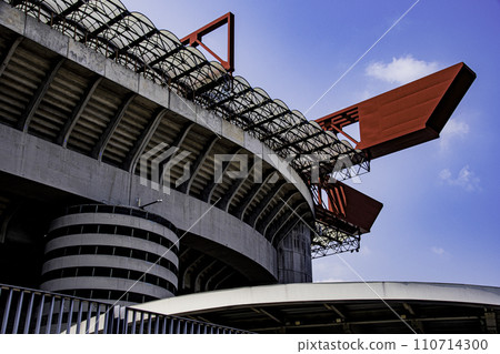 Scenery of San Siro stadium in Milan, the sacred place of football 110714300