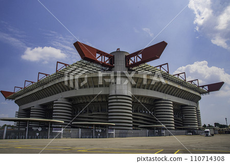 Scenery of San Siro stadium in Milan, the sacred place of football Scenery of San Siro stadium in Milan, the sacred place of football 110714308