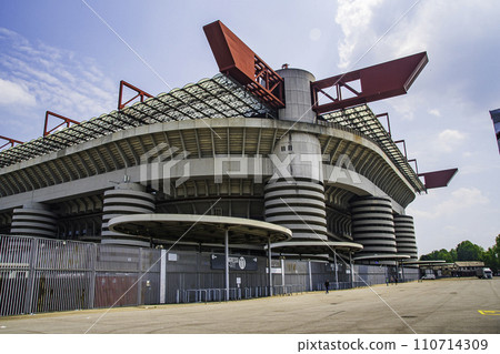 Scenery of San Siro stadium in Milan, the sacred place of football Scenery of San Siro stadium in Milan, the sacred place of football 110714309