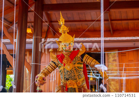 Art culture Thailand Dancing in masked khon in literature ramayana Art culture Thailand Dancing in masked khon in literature ramayana 110714531