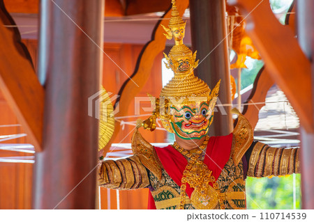Art culture Thailand Dancing in masked khon in literature ramayana Art culture Thailand Dancing in masked khon in literature ramayana 110714539