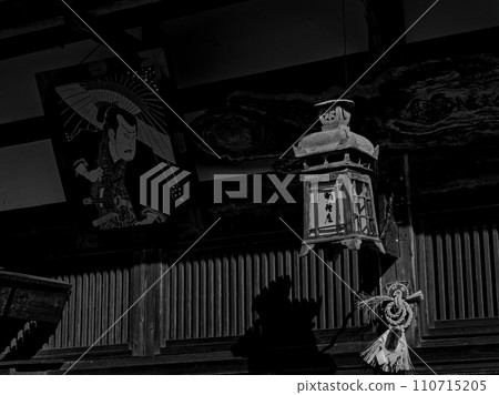 Theater-style playhouse Winter Kashimo Meijiza main entrance Theater-style playhouse Winter Kashimo Meijiza main entrance 110715205