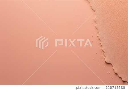 Cute peach color or pale orange tone paint on environmental friendly cardboard box blank paper texture background with space minimal style 110715580