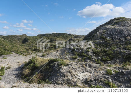 Koga stone quarry in the mountains of Niijima 110715593