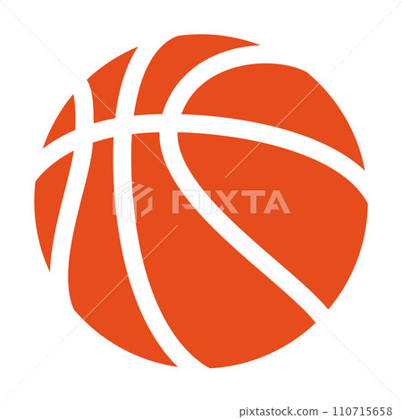 basketball ball - color vector illustration, white background basketball ball - color vector illustration, white background 110715658