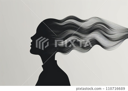 心藝術AI圖像72抽象而藝術地表達了困擾的心靈和複雜的心理狀態。 110716689