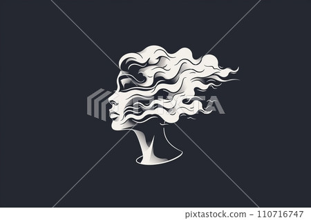 Heart art AI image 91 that abstractly and artistically expresses a troubled mind and complex psychological state. 110716747