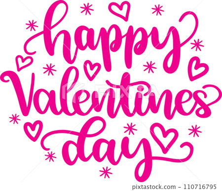 Happy Valentines Day, Love, Heart, Be Mine, Holiday, Vector Illustration File 110716795
