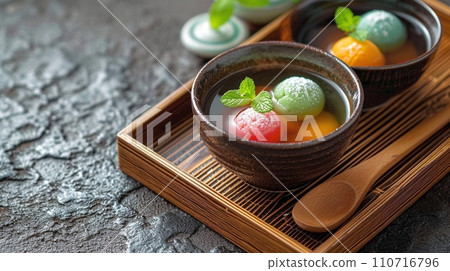 絢麗多彩的麻糬豆沙 110716796