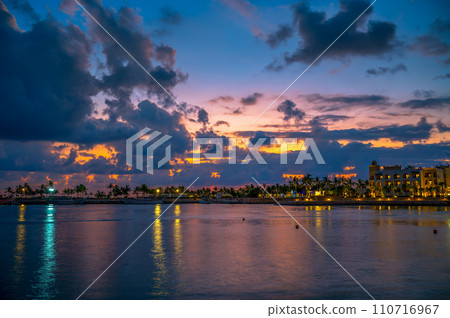 Sunset above coastline in Salalah, Oman Sunset above coastline in Salalah, Oman 110716967