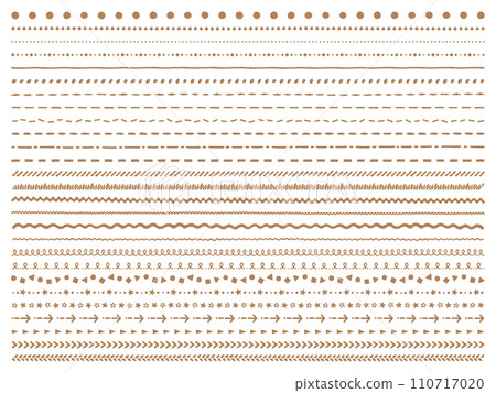 Hand-drawn style line material set 110717020