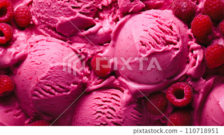 覆盆子冰淇淋圖像背景“AI生成圖像” 覆盆子冰淇淋圖像背景“AI生成圖像” 110718951